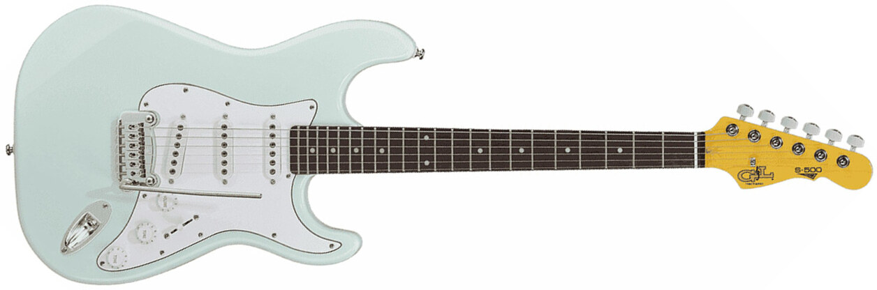 G&l S-500 Tribute Sss Trem Bc - Sonic Blue - Str shape electric guitar - Main picture