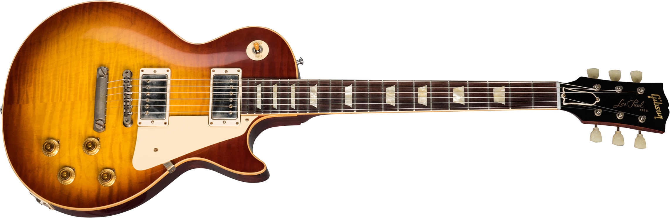Gibson Custom Shop Les Paul Standard 1959 60th Anniversary Indian Rw - Vos Cherry Teaburst - Single cut electric guitar - Main picture