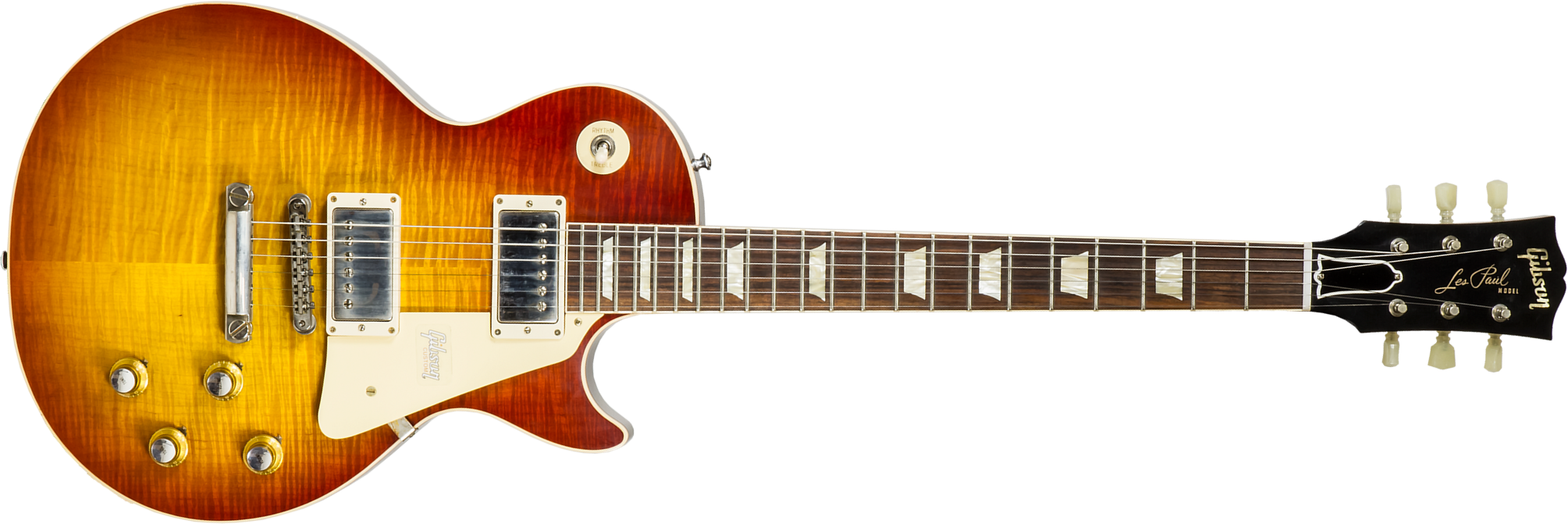 Gibson Custom Shop Les Paul Standard 1960 V2 60th Anniversary 2h Ht Rw #00492 - Vos Tomato Soup Burst - Single cut electric guitar - Main picture