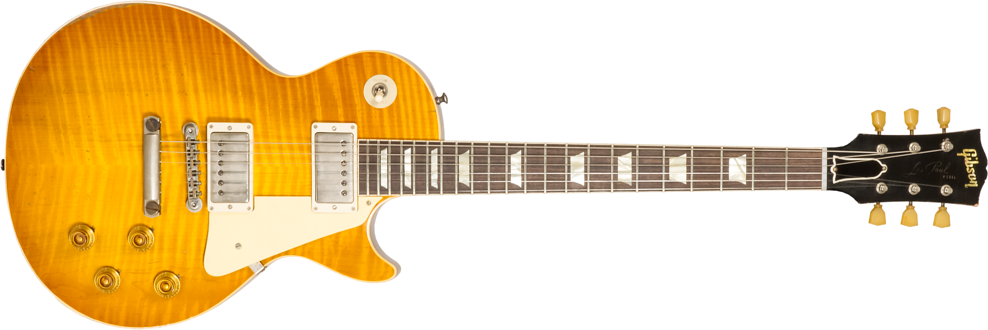 Gibson Custom Shop M2m Les Paul Standard 1959 Reissue 2h Ht Rw #932980 - Murphy Lab Heavy Aged Dirty Lemon Fade - Single cut electric guitar - Main pi