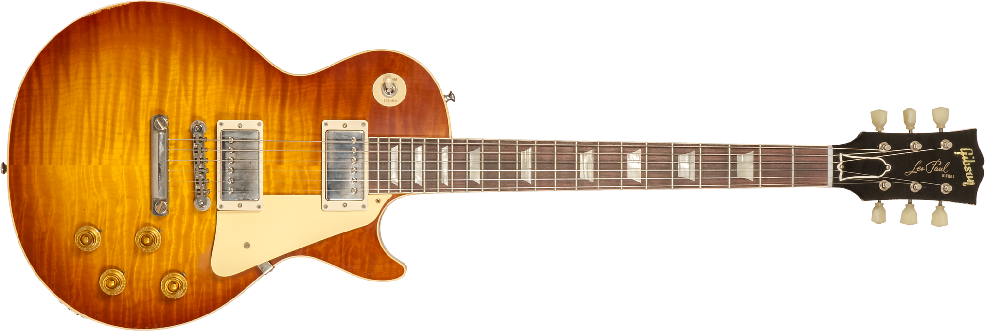 Gibson Custom Shop M2m Les Paul Standard 1959 Reissue 2h Ht Rw #94327 - Murphy Lab Light Aged Ice Tea Burst - Single cut electric guitar - Main pictur