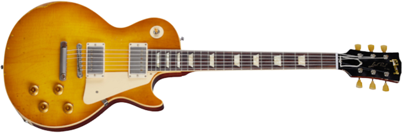 Gibson Custom Shop Murphy Lab Les Paul Standard 1958 Reissue 2h Ht Rw - Heavy Aged Lemon Burst - Single cut electric guitar - Main picture