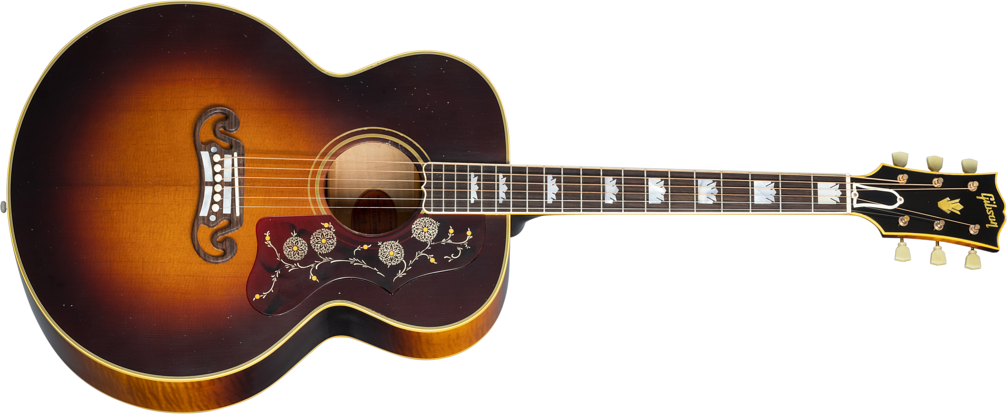 Gibson Custom Shop Murphy Lab Sj-200 1957 Jummbo Epicea Erable Rw - Light Aged Vintage Sunburst - Acoustic guitar & electro - Main picture