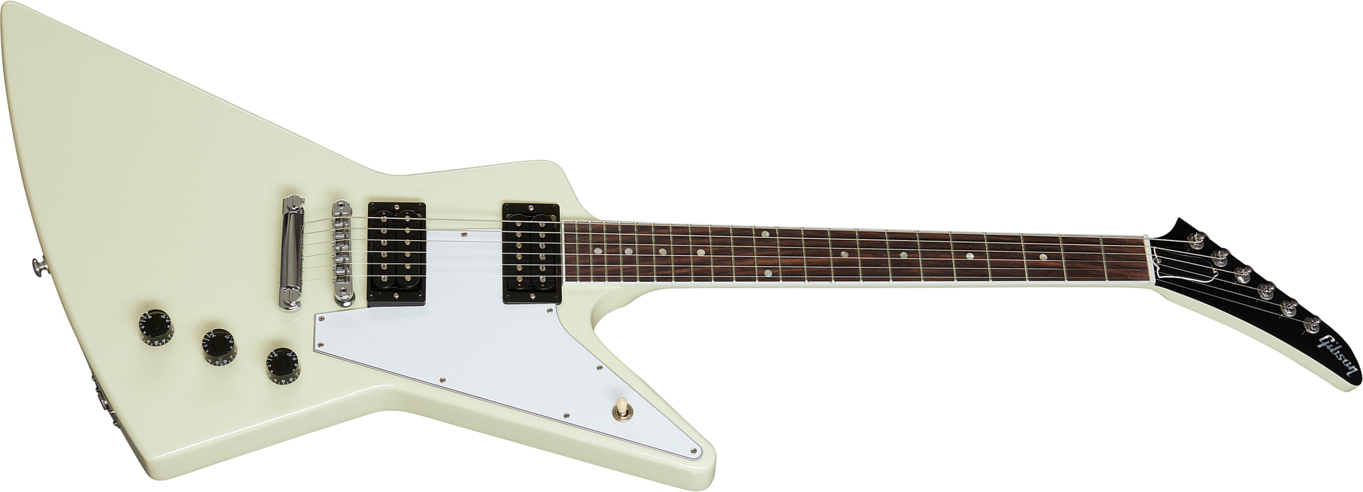 Gibson Explorer 70s Original 2h Ht Rw - Classic White - Retro rock electric guitar - Main picture