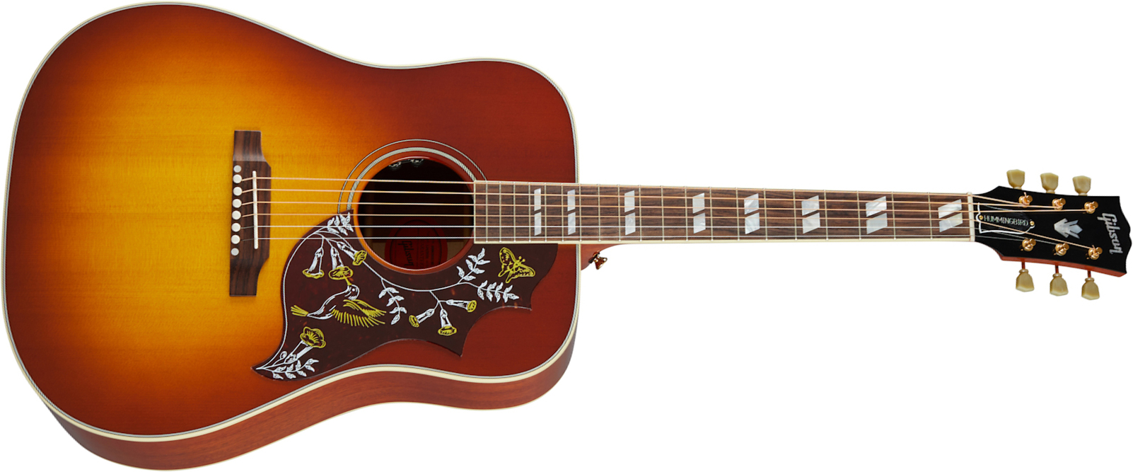 Gibson Hummingbird Original 2020 Dreadnought Epicea Acajou Rw - Heritage Cherry Sunburst - Electro acoustic guitar - Main picture