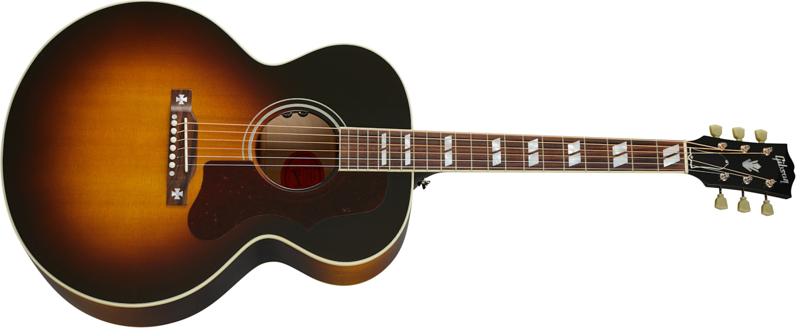 Gibson J-185 Original 2020 Jumbo Epicea Erable Rw - Vintage Sunburst - Electro acoustic guitar - Main picture