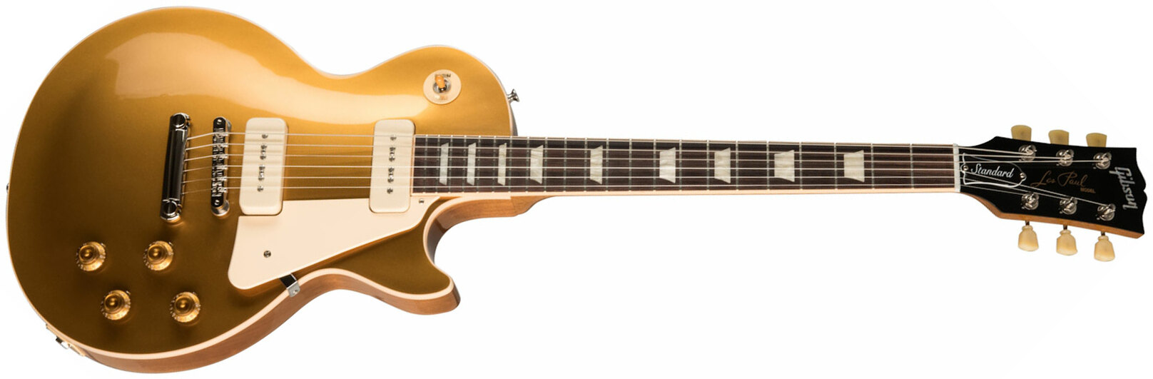 Gibson Les Paul Standard 50s P90 Original 2p90 Ht Rw - Gold Top - Single cut electric guitar - Main picture
