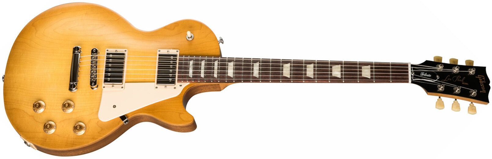 Gibson Les Paul Tribute Modern 2h Ht Rw - Satin Honey Burst - Single cut electric guitar - Main picture