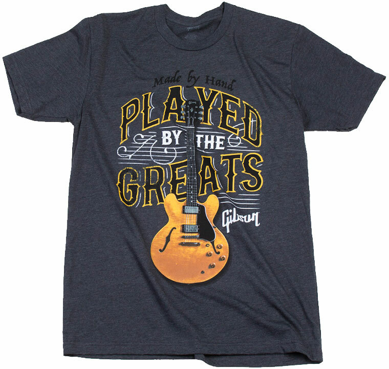 Gibson Played By The Greats T Medium Charcoal - M - T-shirt - Main picture