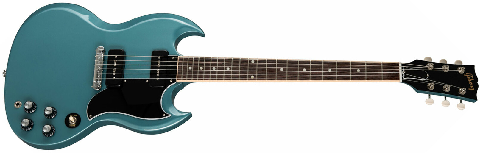 Gibson Sg Special Original P90 - Pelham Blue - Retro rock electric guitar - Main picture