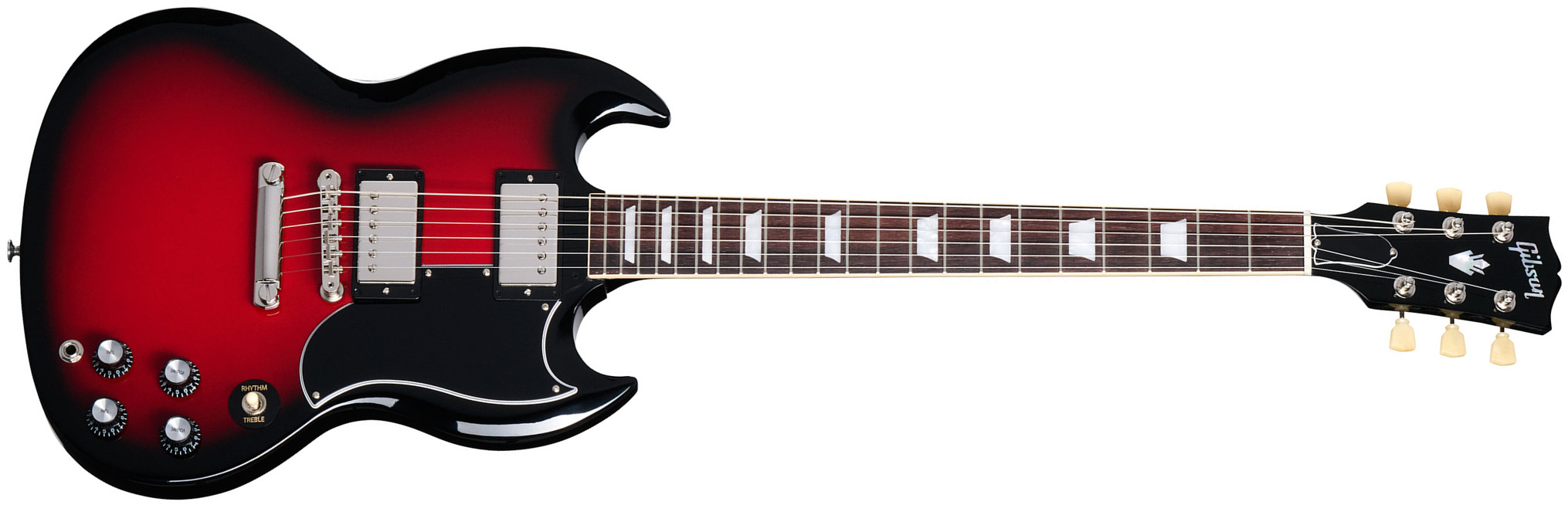 Gibson Sg Standard 1961 Custom Color 2h Ht Rw - Cardinal Red Burst - Double cut electric guitar - Main picture