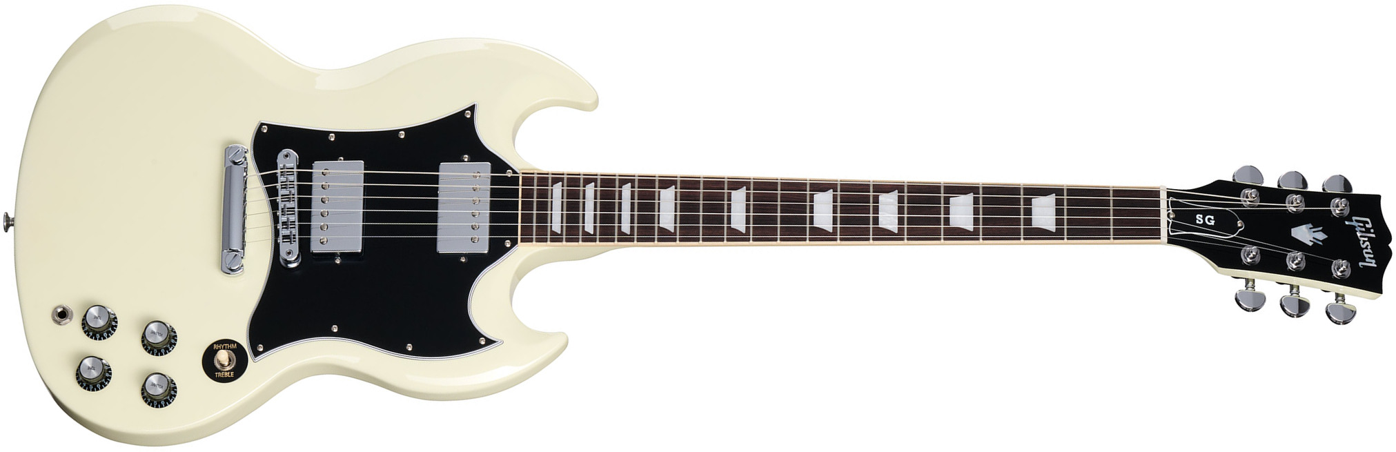 Gibson Sg Standard Custom Color 2h Ht Rw - Classic White - Double cut electric guitar - Main picture