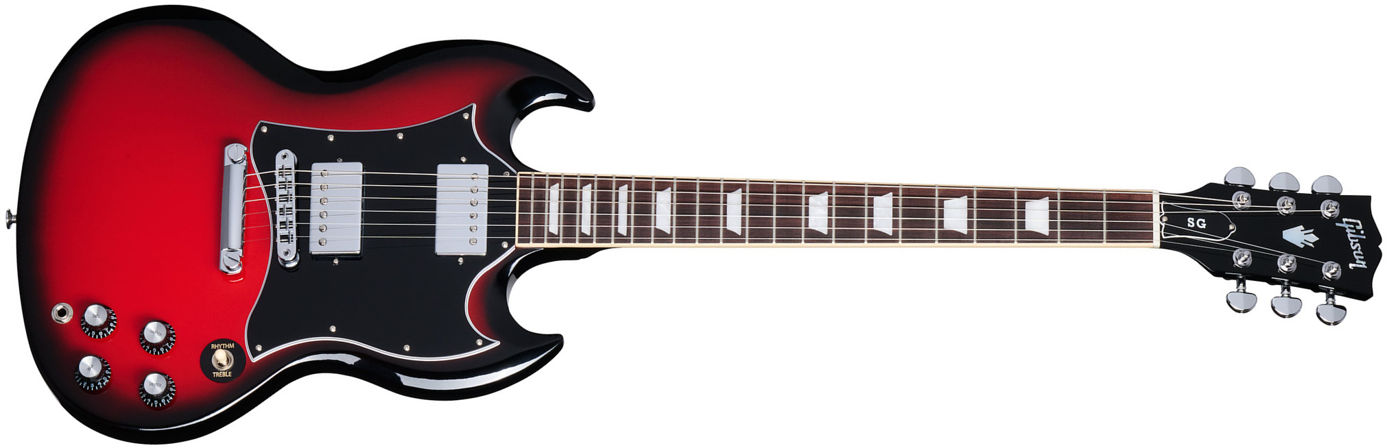 Gibson Sg Standard Custom Color 2h Ht Rw - Cardinal Red Burst - Double cut electric guitar - Main picture
