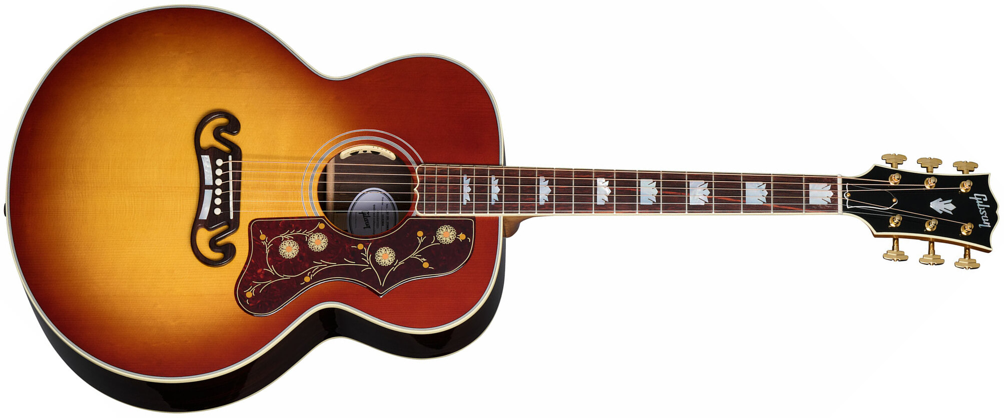 Gibson Sj-200 Standard Rosewood Super Jumbo Epicea Palissandre Rw - Rosewood Burst - Electro acoustic guitar - Main picture