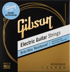 Electric guitar strings Gibson SEG-BWR10 Electric Guitar 6-String Set Brite Wire Reinforced NPS 10-46 - Set of strings