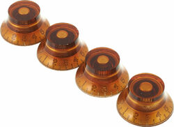 Control knob Gibson Top Hat Knobs 4-Pack - Vintage Amber