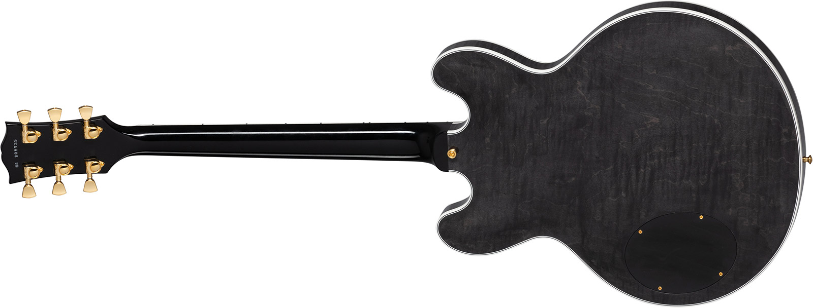 Gibson Custom Shop Bb King Lucille Legacy 2h Ht Eb - Transparent Ebony - Semi-hollow electric guitar - Variation 1