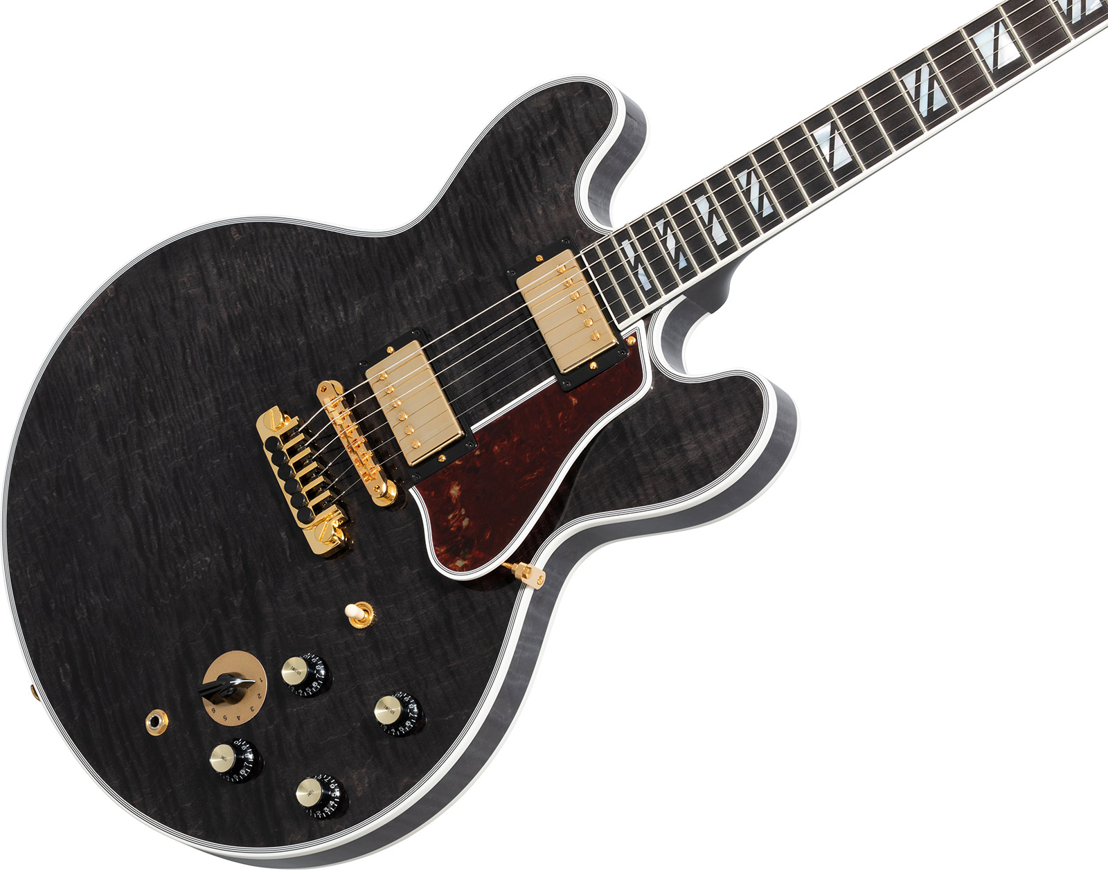 Gibson Custom Shop Bb King Lucille Legacy 2h Ht Eb - Transparent Ebony - Semi-hollow electric guitar - Variation 3