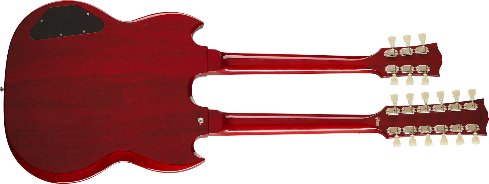 Gibson Custom Shop Eds-1275 Double Neck 2h Ht Rw - Cherry Red - Double neck guitar - Variation 1