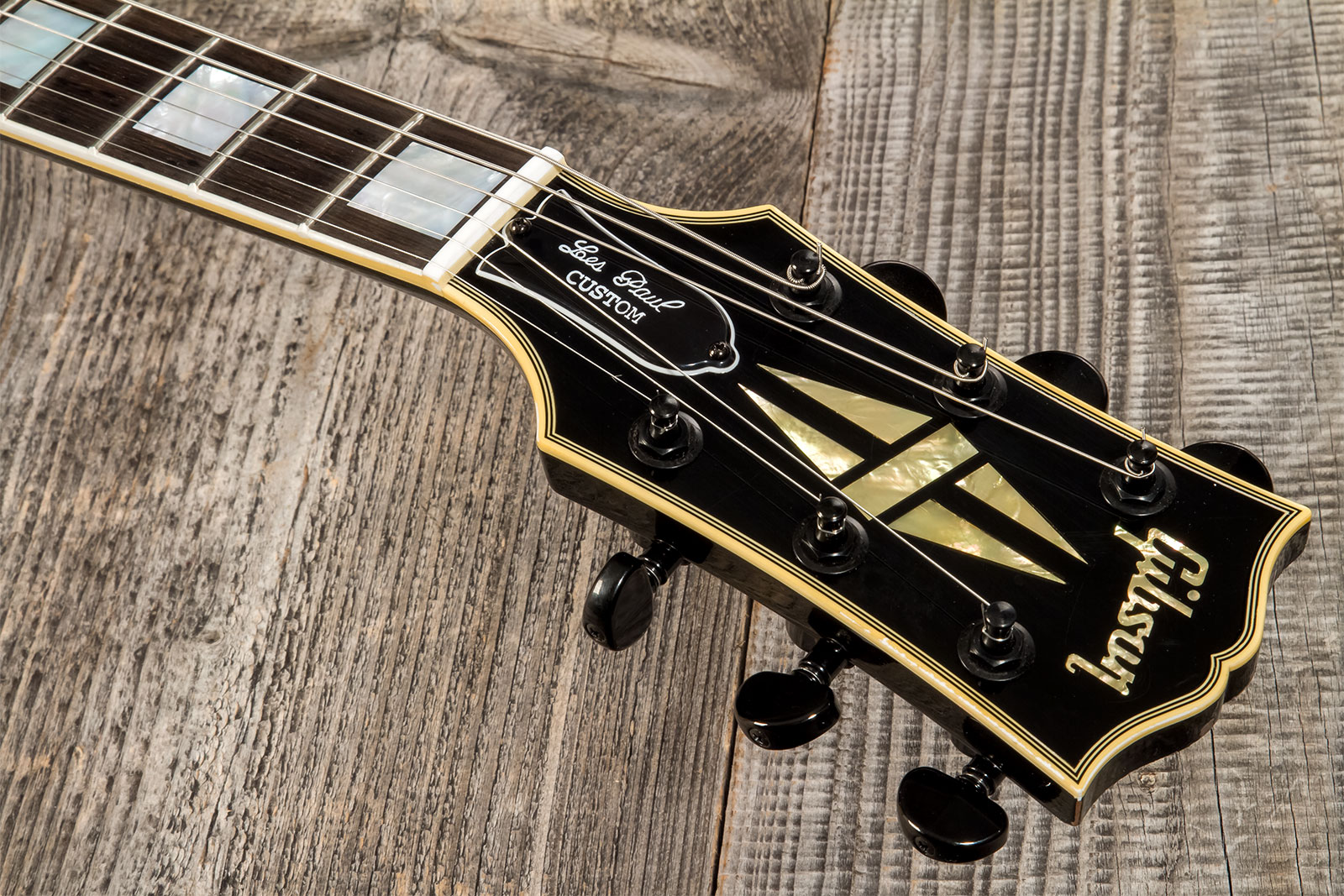 Gibson Custom Shop Kirk Hammett Les Paul Custom 1989 2h Ht Eb #kh009 - Murphy Lab Aged Ebony - Signature electric guitar - Variation 11