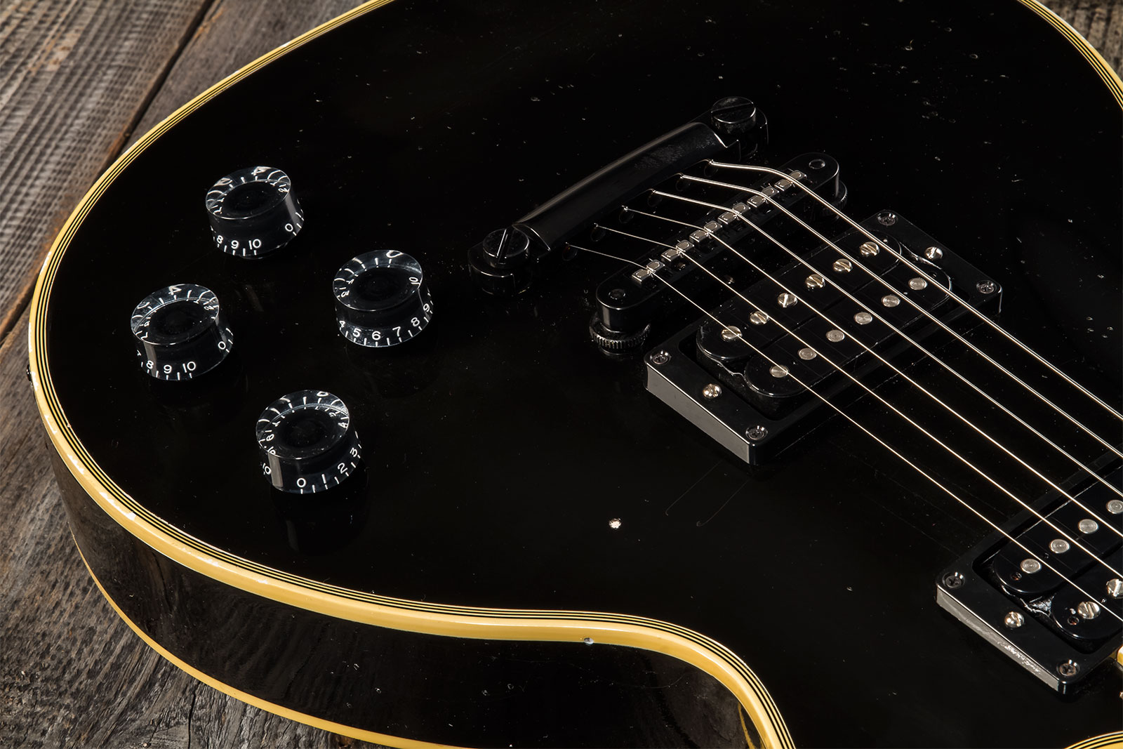 Gibson Custom Shop Kirk Hammett Les Paul Custom 1989 2h Ht Eb #kh009 - Murphy Lab Aged Ebony - Signature electric guitar - Variation 7