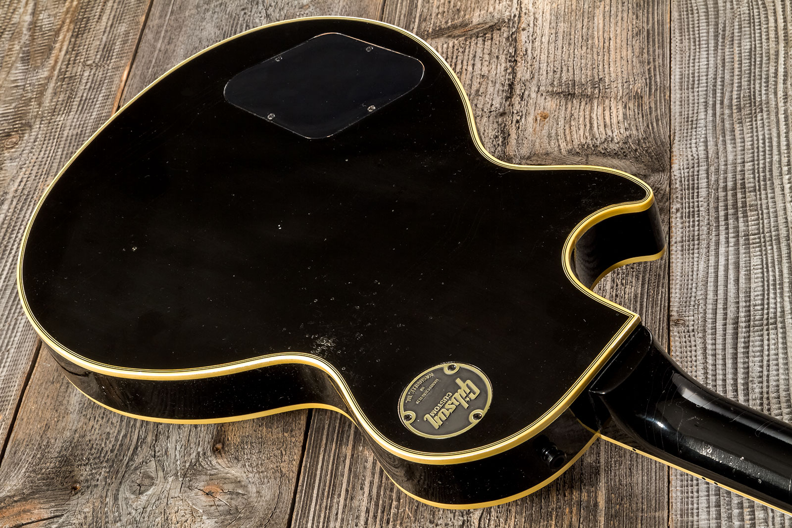 Gibson Custom Shop Kirk Hammett Les Paul Custom 1989 2h Ht Eb #kh28 - Murphy Lab Aged Ebony - Signature electric guitar - Variation 5