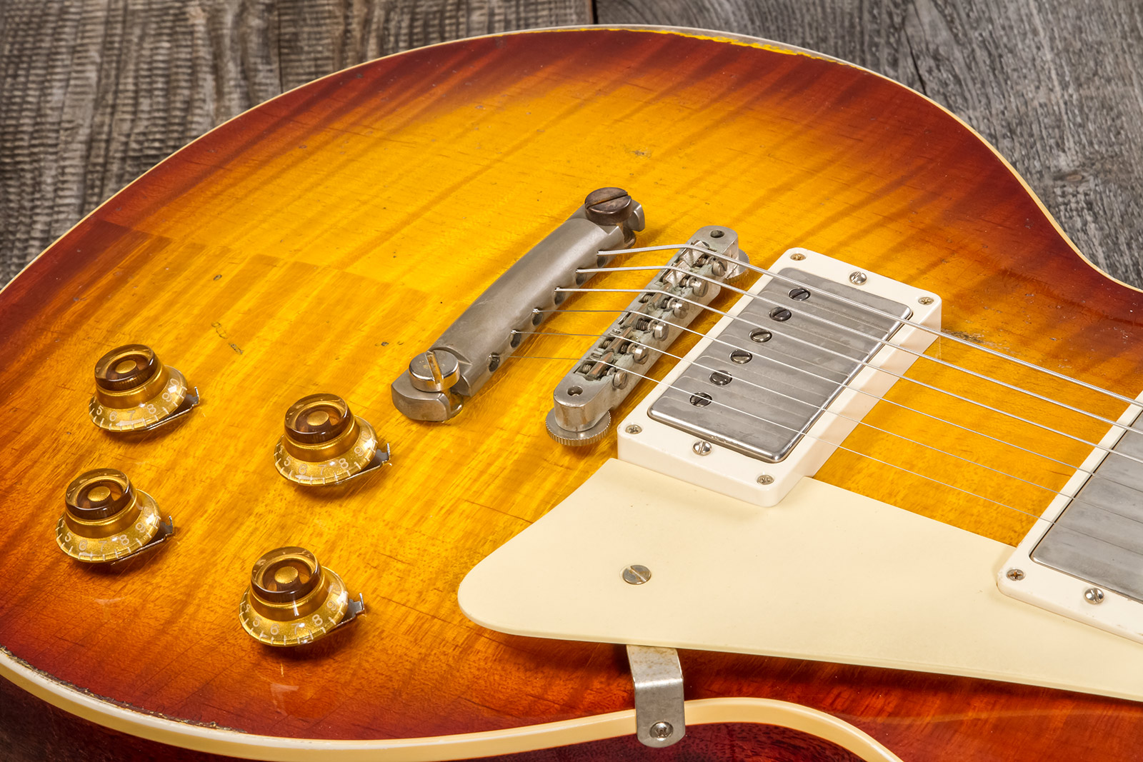 Gibson Custom Shop M2m Les Paul Standard 1959 Reissue 2h Ht Rw #932156 - Ultra Heavy Aged Iced Tea Burst - Single cut electric guitar - Variation 4