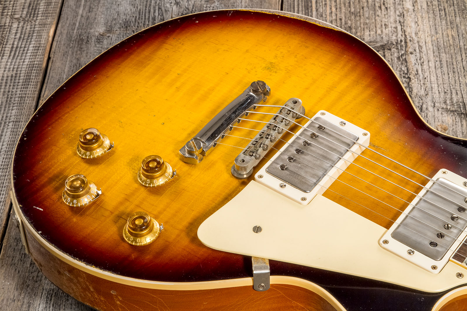 Gibson Custom Shop M2m Les Paul Standard 1959 Reissue 2h Ht Rw #932158 - Ultra Heavy Aged Kindred Burst - Single cut electric guitar - Variation 3