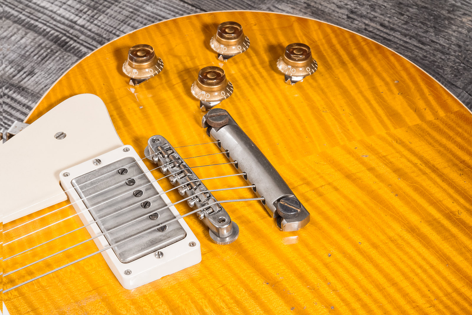 Gibson Custom Shop M2m Les Paul Standard 1959 Reissue 2h Ht Rw #932980 - Murphy Lab Heavy Aged Dirty Lemon Fade - Single cut electric guitar - Variati