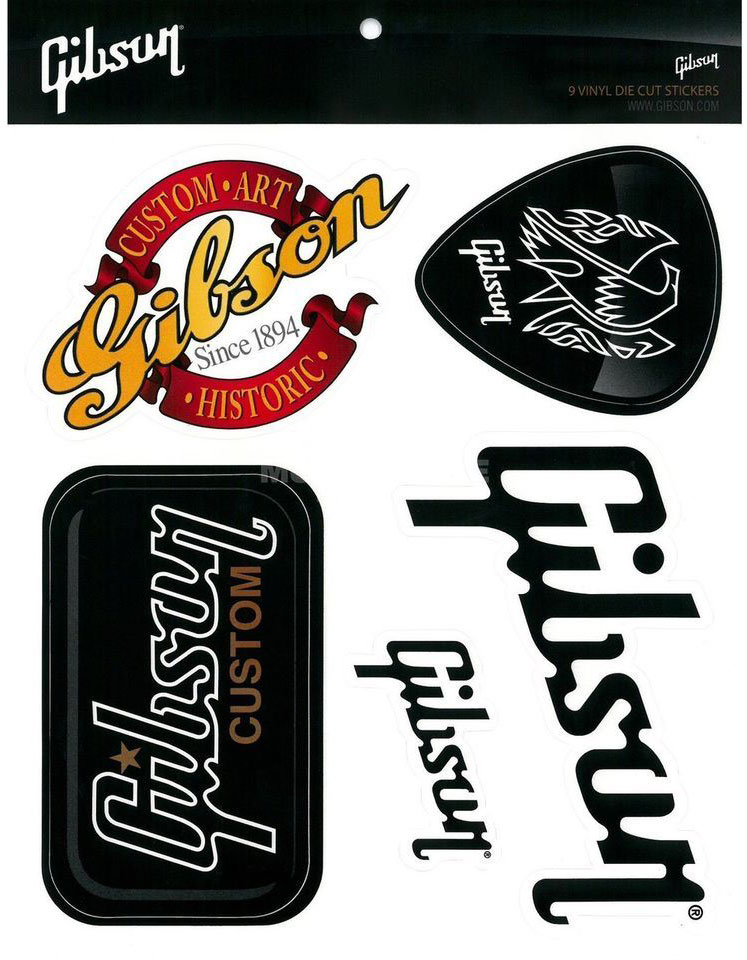 Gibson Guitar Sticker Pack 2018 - STICKERS - Variation 1