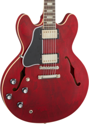 Left-handed electric guitar Gibson Custom Shop Historic 1964 ES-335 Reissue LH - Vos sixties cherry
