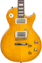 Single cut electric guitar Gibson Custom Shop Kirk Hammett Greeny 1959 Les Paul Standard #931929 - Murphy lab aged greeny burst