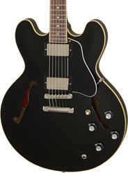 Semi-hollow electric guitar Gibson ES-335 - Vintage ebony