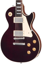 Single cut electric guitar Gibson Les Paul Standard 50s Figured Custom Color - Translucent oxblood