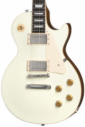 Single cut electric guitar Gibson Les Paul Standard 50s Plain Top Custom Color - Classic white