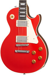 Single cut electric guitar Gibson Les Paul Standard 50s Plain Top Custom Color - Cardinal red