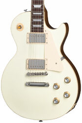 Single cut electric guitar Gibson Les Paul Standard 60s Plain Top Custom Color - Classic white