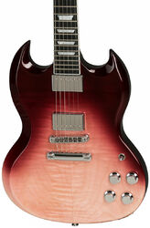 Double cut electric guitar Gibson SG Standard HP-II - Hot pink fade