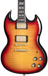 Double cut electric guitar Gibson SG Supreme - Fireburst