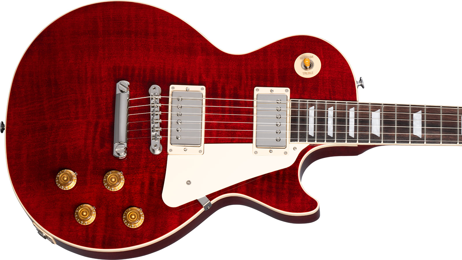 Gibson Les Paul Standard 50s Figured Original 2h Ht Rw - 60s Cherry - Single cut electric guitar - Variation 3