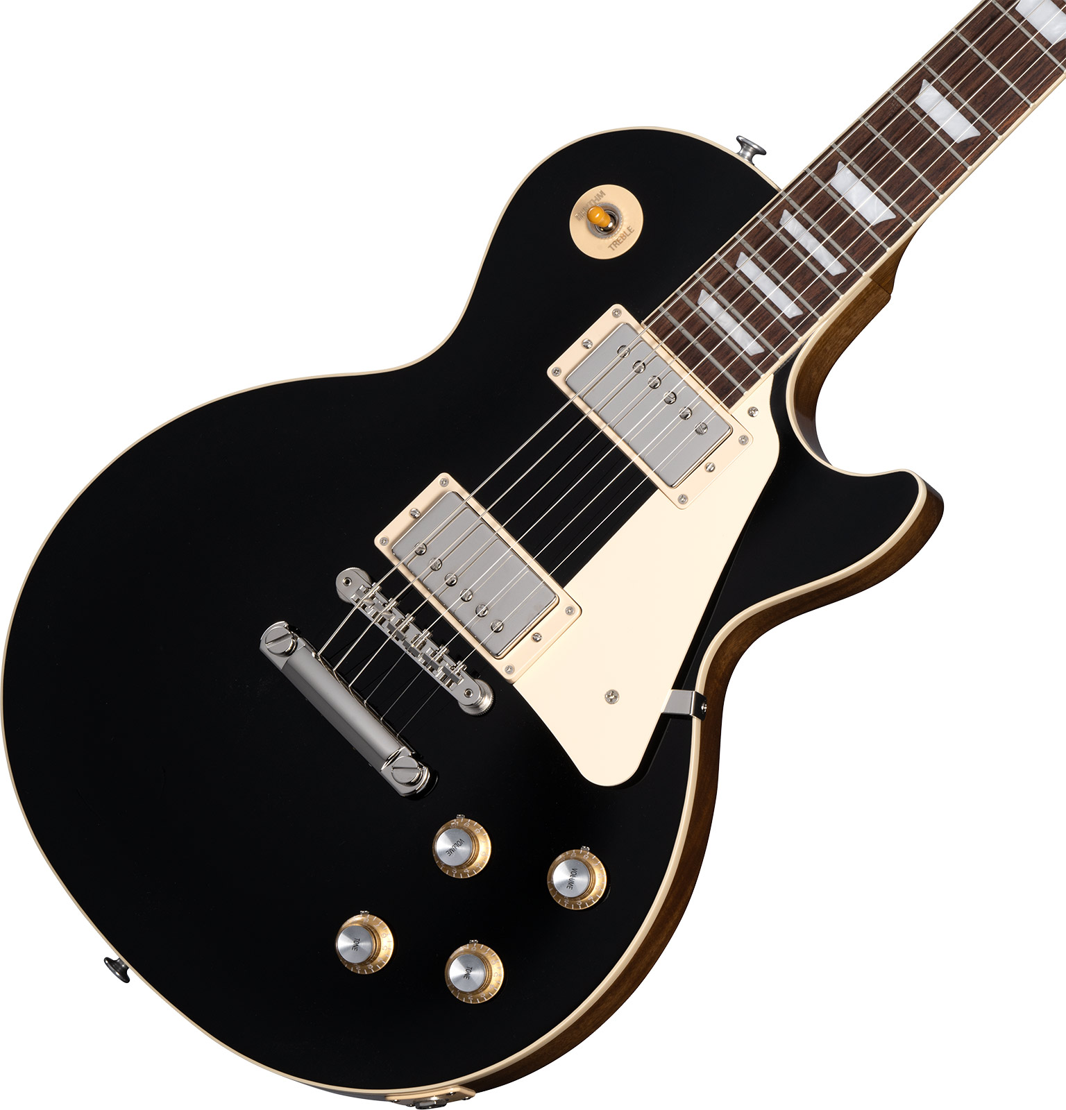 Gibson Les Paul Standard 60s Plain Top Original Custom Color 2h Ht Rw - Ebony - Single cut electric guitar - Variation 3