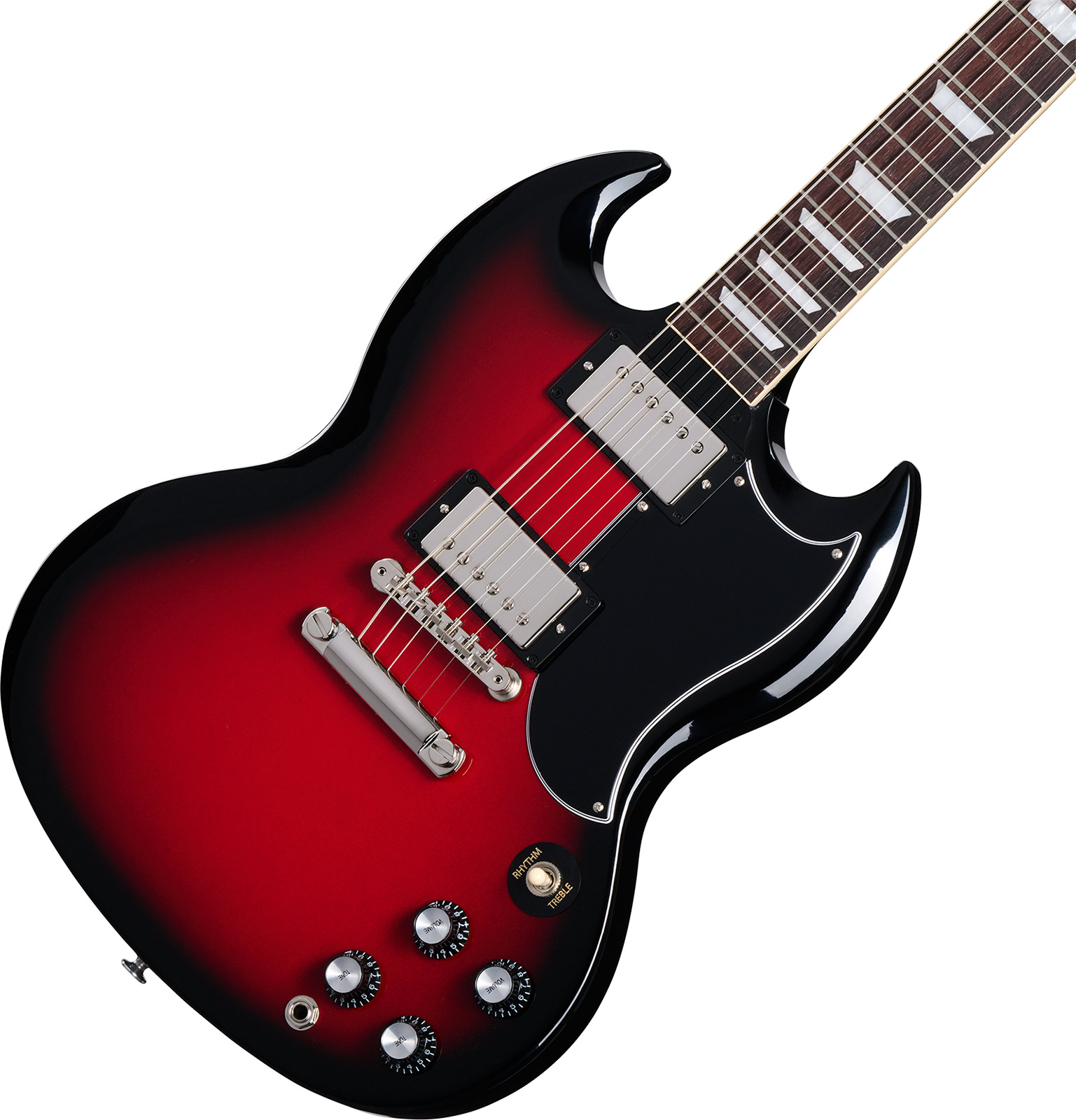 Gibson Sg Standard 1961 Custom Color 2h Ht Rw - Cardinal Red Burst - Double cut electric guitar - Variation 3