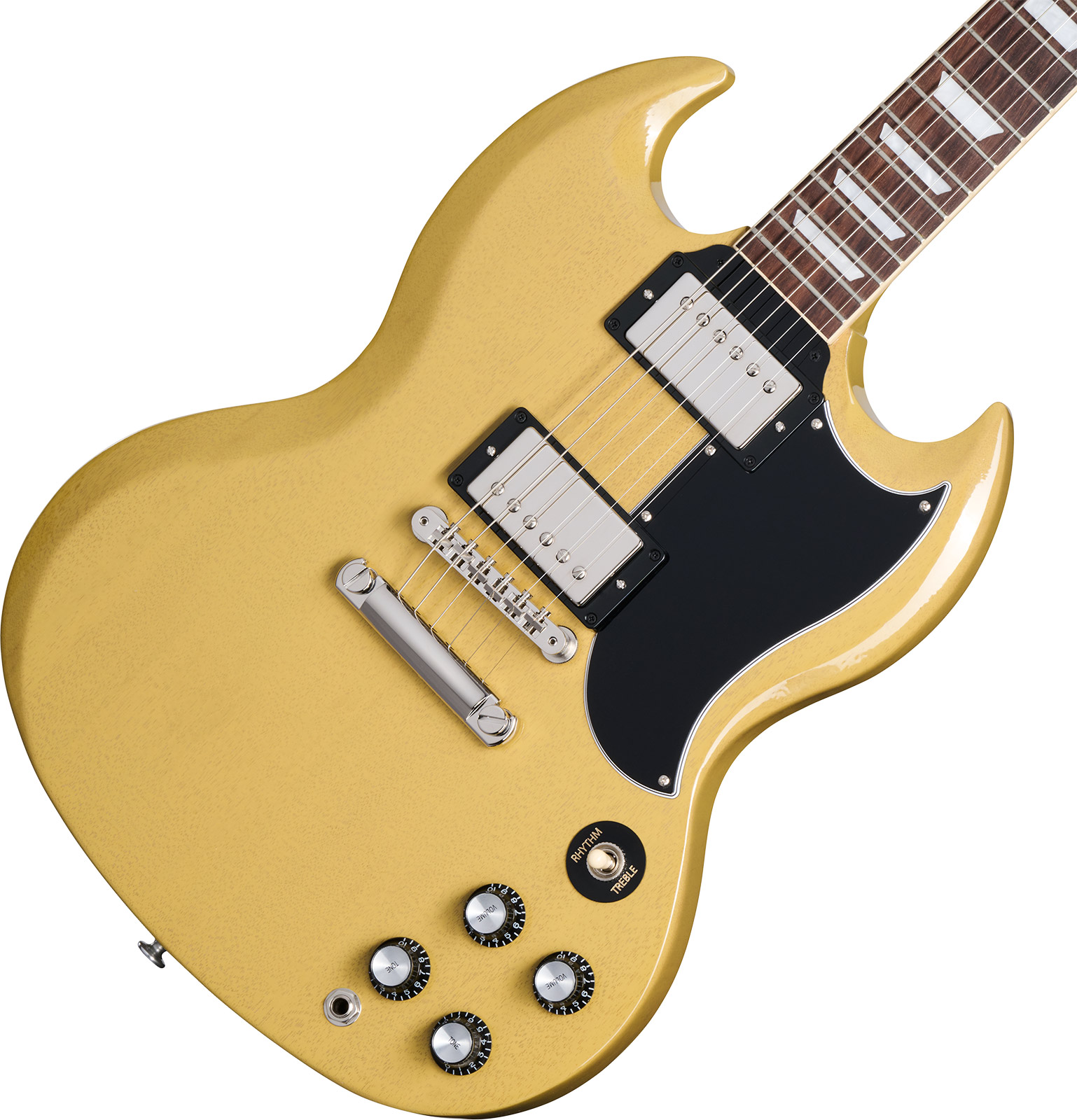 Gibson Sg Standard 1961 Custom Color 2h Ht Rw - Tv Yellow - Double cut electric guitar - Variation 3