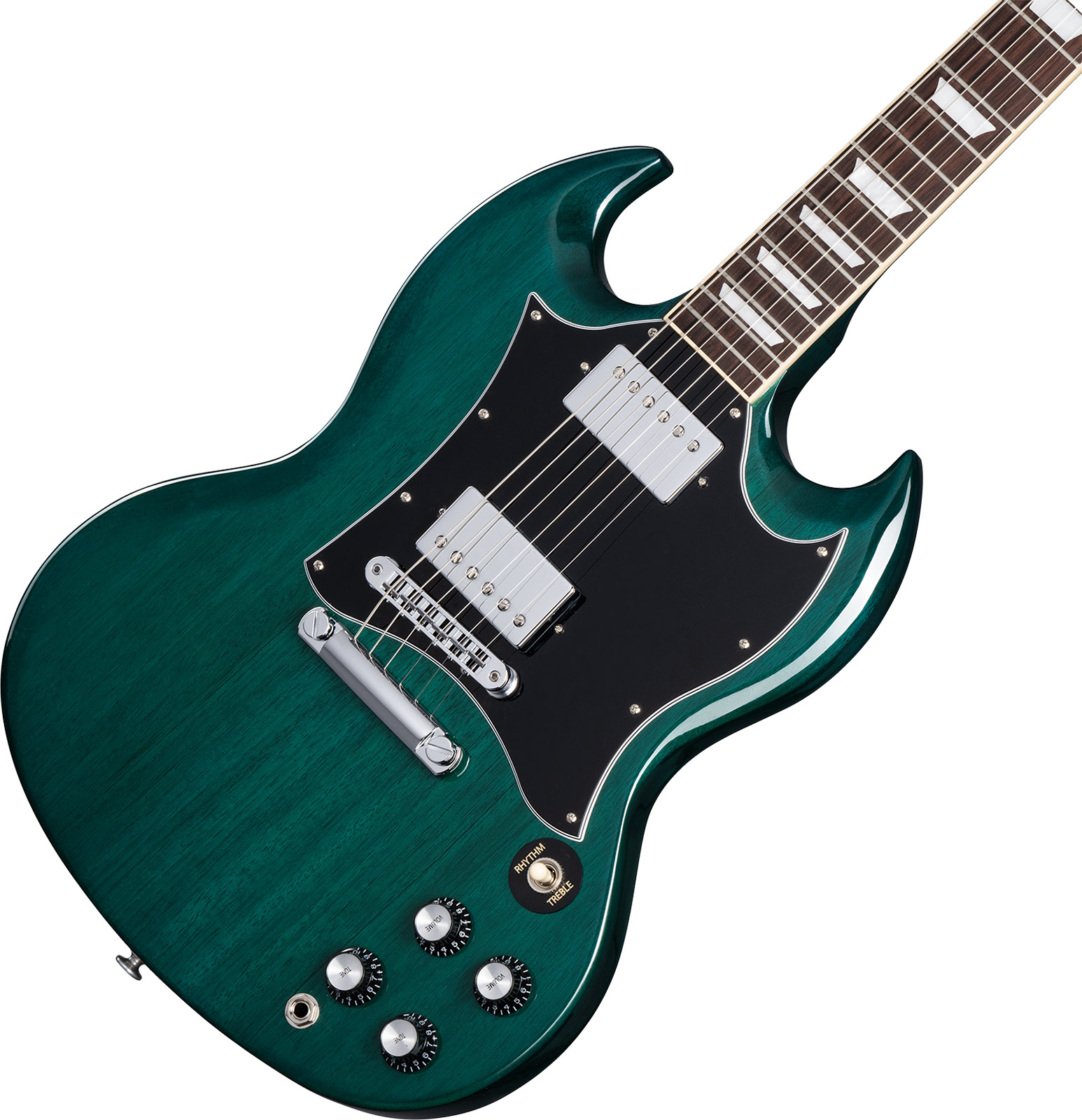 Gibson Sg Standard Custom Color 2h Ht Rw - Translucent Teal - Double cut electric guitar - Variation 3