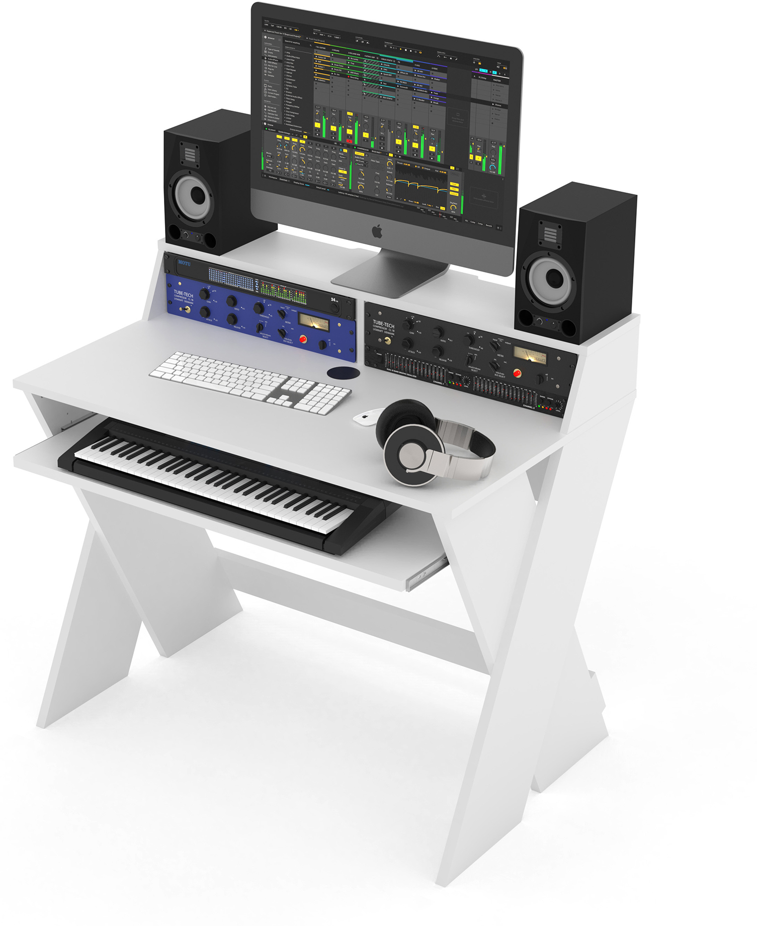 Glorious Sound Desk Compact White - Furniture for studio - Main picture