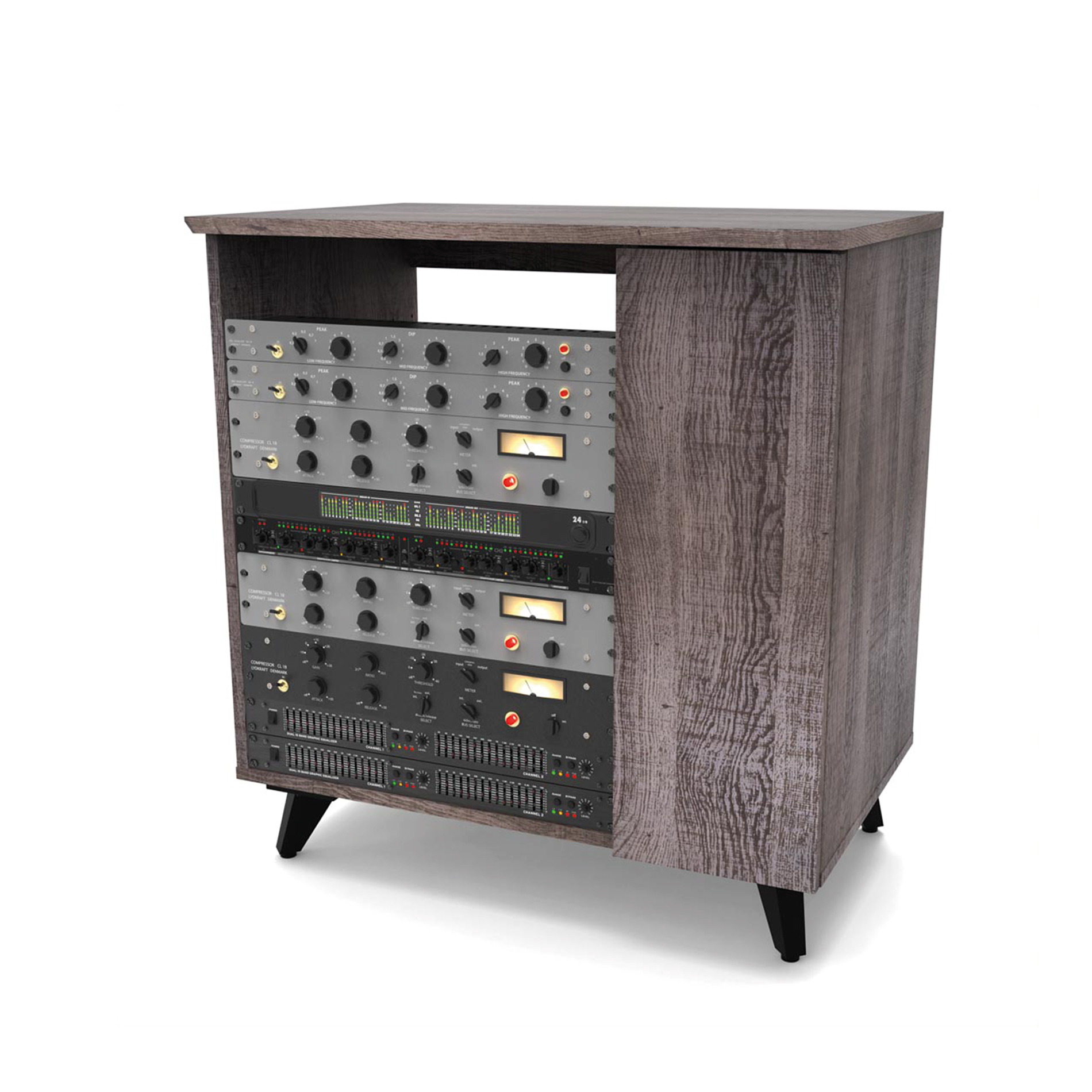 Glorious Modular Side Rack Finition Bois - Furniture for studio - Variation 4