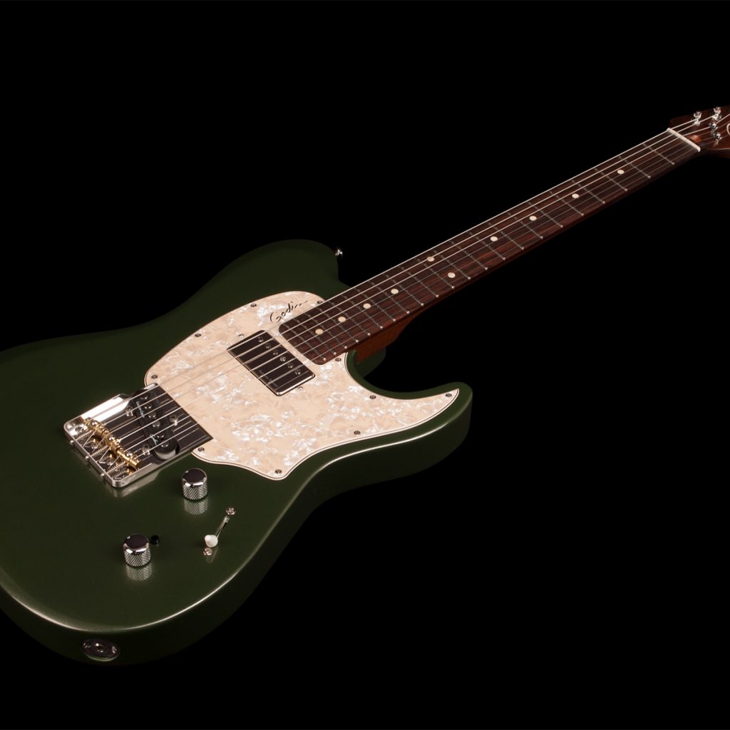 Godin Stadium '59 Ltd Sh Trem Rw - Desert Green - Tel shape electric guitar - Variation 3