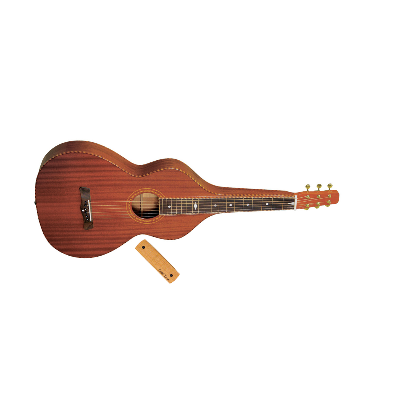Gold Tone Sm-weissenborn Hawaiian Style Slide Guitar + Micro Double Bobinage +etui - Naturel - Lap steel guitar - Main picture