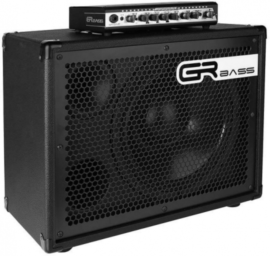 Gr Bass Stack 800 One 800 Head + Gr112h Wood Bass Cab 1x12 350w 8-ohm - Bass amp stack - Main picture