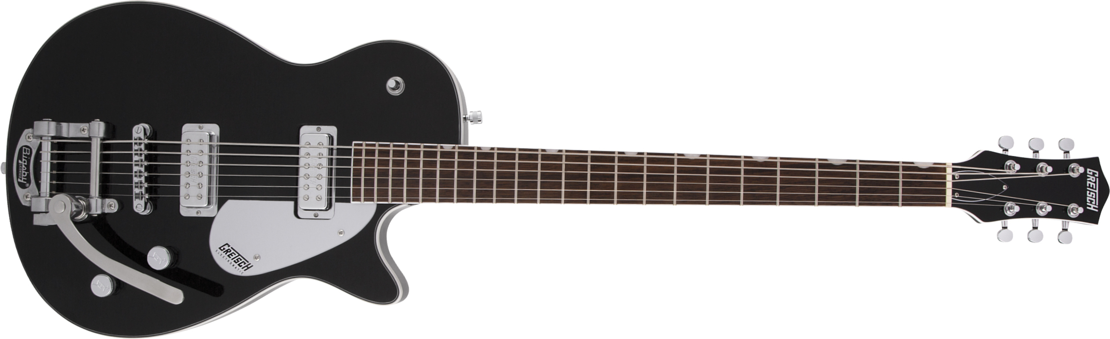 Gretsch G5260t Electromatic Jet Baritone Bigsby Hh Trem Lau - Black - Baritone guitar - Main picture